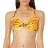 Фото #1 товара La Blanca Women's Shirred Banded V-Neck Halter Bikini Top, sz 6