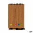 Spiral Notebook with Pen Bamboo Brown 1 x 14,5 x 9 cm (24 Units)