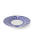 Blue Italian Steccato Salad Plates, Set of 4