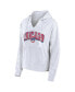 Women's Chicago Cubs Striped Fundamentals Notch Neck Pullover Hoodie S - фото #3