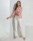 Фото #8 товара Women's Toile Single-Button Blazer