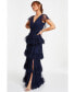 ფოტო #2 პროდუქტის Women's Tule Tiered Maxi Dress