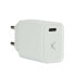 Фото #1 товара Зарядное устройство USB KSIX White Power Delivery 20 W 3А 100-240 V 100 г