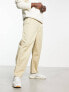 Фото #1 товара Volcom pleated loose tapered chino in beige