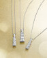 Фото #4 товара Macy's diamond Three-Stone Linear Pendant Necklace (3/4 ct. t.w.) in 14k White Gold or 14k Yellow Gold