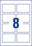 Фото #10 товара Avery Zweckform Avery C32028-10 - White - Rectangle - Carton - 240 g/m² - Inkjet - 8.5 cm