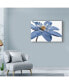 Фото #3 товара Tom Quartermaine 'Blue Flower On White' Canvas Art - 24" x 16"