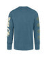 Фото #3 товара Men's Teal Charlotte Hornets 2023/24 City Edition Triplet Franklin Long Sleeve T-shirt