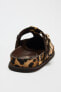 ANIMAL PRINT LEATHER CLOGS