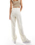 Фото #2 товара JJXX Mary high waisted tailored trousers in white