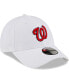 ფოტო #4 პროდუქტის Men's White Washington Nationals League II 9FORTY Adjustable Hat
