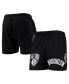 Фото #1 товара Men's Black Brooklyn Nets Mesh Capsule Shorts