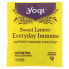 Yogi Tea, Everyday Immune, чай для поддержки иммунитета со вкусом сладкого лимона, без кофеина, 16 чайных пакетиков по 32 г (1,12 унции)
