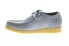 Clarks Wallabee 26165991 Mens Gray Canvas Oxfords & Lace Ups Casual Shoes