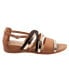 Softwalk Tula S2009-266 Womens Brown Wide Leather Strap Sandals Shoes 6