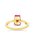 Thomas Sabo TR2459-414-10-54 Gold ring w. red Goldbears