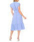 ფოტო #5 პროდუქტის Women's Scallop-Ruffle Tie-Waist Midi Dress