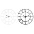 Фото #1 товара Настенное часы Home ESPRIT Белый Чёрный Металл 80 x 3 x 80 cm (2 штук)