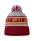 Фото #1 товара Men's Heather Gray Virginia Tech Hokies Frigid Cuffed Knit Hat with Pom