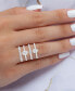 ფოტო #2 პროდუქტის 4-Pc. Set Cubic Zirconia Mixed-Cut Bezel & Claw Set Stack Rings