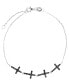 Фото #1 товара Anklet with Crosses in Sterling Silver