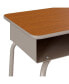 Фото #9 товара Student Desk With Open Front Metal Book Box - School Desk