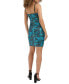 Women's Sleeveless V-Neck Sequin-Mesh Bodycon Dress