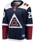 Men's Nathan MacKinnon Navy Colorado Avalanche Alternate Breakaway Player Jersey L - фото #2