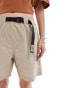 Dickies jackson tech nylon tape belt shorts in sand- exclusive to asos