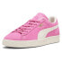 Puma Suede Neon Lace Up Mens Pink Sneakers Casual Shoes 39650701