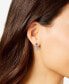 ფოტო #2 პროდუქტის Blue Cubic Zirconia Pear Drop Earrings in Sterling Silver, Created for Macy's