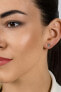 Фото #4 товара Silver asymmetrical earrings with zircons EA903W