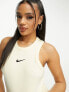Фото #2 товара Nike trend ribbed tank vest top in alabaster cream
