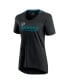 Women's Black San Jose Sharks Authentic Pro Locker Room T-shirt