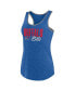 Women's Heather Royal Buffalo Bills Fuel Racerback Tank Top