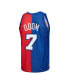 Men's Lamar Odom Royal, Red LA Clippers Hardwood Classics 2000-01 Split Swingman Jersey Красно-синий, 2XL - фото #4