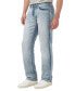 ფოტო #3 პროდუქტის Men's Crinkled Classic Straight Six Jeans