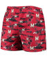 Men's Red Maryland Terrapins Island Palm Swim Trunks