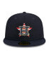 Фото #4 товара Men's Navy Houston Astros 2023 Fourth of July 59FIFTY Fitted Hat