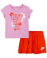 Фото #1 товара Baby Girls Logo T-Shirt & Pleated Skort, 2 Piece Set