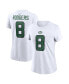 ფოტო #1 პროდუქტის Women's Aaron Rodgers White New York Jets Player Name and Number T-shirt