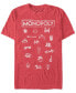 Фото #1 товара Monopoly Men's Pieces Icon Stack Short Sleeve T-Shirt