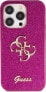 Guess Guess GUHCP15XHG4SGU iPhone 15 Pro Max 6.7" fioletowy/purple hardcase Glitter Script Big 4G