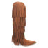 Фото #1 товара Dingo Wild Child Fringe Snip Toe Cowboy Womens Brown Casual Boots DI276-200