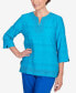 Фото #5 товара Women's Tradewinds Lace Texture Notched Top