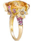 Crazy Collection® Multi-Gemstone (11 ct. t.w.) & Vanilla Diamond (1/4 ct. t.w.) Statement Ring in 14k Gold