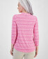 Women's Printed V-Neck 3/4-Sleeve Top, Created for Macy's
