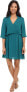 Фото #2 товара Brigitte Bailey 243182 Womens Solid Fit & Flare Dress Emerald Green Size Small