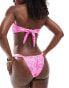 Фото #6 товара Kulani Kinis x Lexi Hidalgo ruched side bikini bottom in Rose Quartz