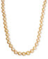 Фото #3 товара Macy's 14k Gold Cultured Golden South Sea Pearl Graduated Strand (10-12-1/2mm) 18" Necklace